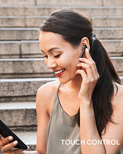 AUKEY Auriculares Bluetooth, Auriculares Inalámbricos Bluetooth 5 en la Oreja con Caja de Carga, Micrófono Incorporado, Control Táctil, Reproducci 25 Horas AUKEY Auriculares Bluetooth, Auriculares Inalámbricos Bluetooth 5 en la Oreja con Caja de Carga, Micrófono Incorporado, Control Táctil, Reproducci 25 Horas