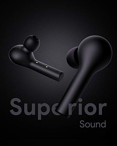 AUKEY Auriculares Bluetooth, Auriculares Inalámbricos Bluetooth 5 en la Oreja con Caja de Carga, Micrófono Incorporado, Control Táctil, Reproducci 25 Horas AUKEY Auriculares Bluetooth, Auriculares Inalámbricos Bluetooth 5 en la Oreja con Caja de Carga, Micrófono Incorporado, Control Táctil, Reproducci 25 Horas