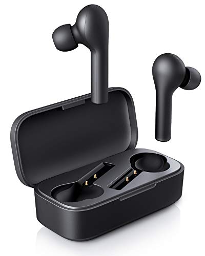 AUKEY Auriculares Bluetooth, Auriculares Inalámbricos Bluetooth 5 en la Oreja con Caja de Carga, Micrófono Incorporado, Control Táctil, Reproducci 25 Horas AUKEY Auriculares Bluetooth, Auriculares Inalámbricos Bluetooth 5 en la Oreja con Caja de Carga, Micrófono Incorporado, Control Táctil, Reproducci 25 Horas