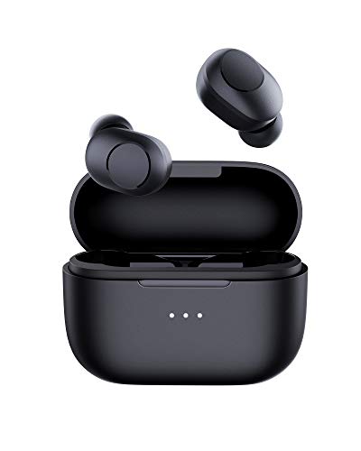 AUKEY Auriculares Inalámbricos Bluetooth 5 Detección en la Oreja, Carga inalámbrica y USB-C, IPX5 Impermeable, 30 Horas de Reproducción, Control Táctil, Micrófono Incorporado, 3D Estéreo