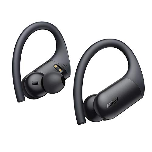 AUKEY Auriculares Inalámbricos Deportivos, Sonido aptX, Micrófonos CVC 8.0, 35 Horas de Reproducción, Carga inalámbrica y USB-C, IPX5 Impermeable, Bluetooth 5 AUKEY Auriculares Inalámbricos Deportivos, Sonido aptX, Micrófonos CVC 8.0, 35 Horas de Reproducción, Carga inalámbrica y USB-C, IPX5 Impermeable, Bluetooth 5
