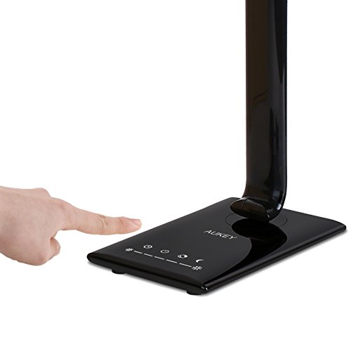 AUKEY LT-T10 Lámpara Escritorio, Flexo LED con 5 Modos, 7 Niveles de Brillo, Puerto USB de Carga, Mini Luz Nocturna y Múltiples Ángulos Ajustables, Control Táctil AUKEY LT-T10 Lámpara Escritorio, Flexo LED con 5 Modos, 7 Niveles de Brillo, Puerto USB de Carga, Mini Luz Nocturna y Múltiples Ángulos Ajustables, Control Táctil