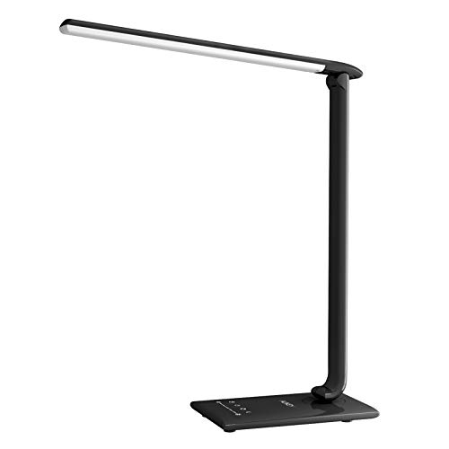 AUKEY LT-T10 Lámpara Escritorio, Flexo LED con 5 Modos, 7 Niveles de Brillo, Puerto USB de Carga, Mini Luz Nocturna y Múltiples Ángulos Ajustables, Control Táctil AUKEY LT-T10 Lámpara Escritorio, Flexo LED con 5 Modos, 7 Niveles de Brillo, Puerto USB de Carga, Mini Luz Nocturna y Múltiples Ángulos Ajustables, Control Táctil
