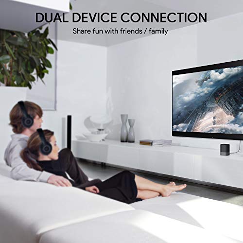 AUKEY Receptor Transmisor Bluetooth 5.0, 50M Audio Adaptador Inalámbrico con aptx-LL, Óptico Digital TOSLINK, RCA o 3,5 mm para TV o el Sistema Estéreo del Hogar AUKEY Receptor Transmisor Bluetooth 5.0, 50M Audio Adaptador Inalámbrico con aptx-LL, Óptico Digital TOSLINK, RCA o 3,5 mm para TV o el Sistema Estéreo del Hogar