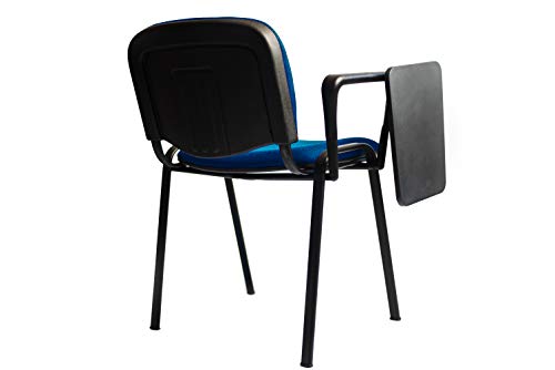 AULAMOBEL 4 Sillas Apilables con Pala De Escritura - para Academia, Colegio, Aula De Formación - Apilables En 5 Alturas - Estructura Pintada Al Horno con Epoxi Color Negro De Gran Durabilidad AULAMOBEL 4 Sillas Apilables con Pala De Escritura - para Academia, Colegio, Aula De Formación - Apilables En 5 Alturas - Estructura Pintada Al Horno con Epoxi Color Negro De Gran Durabilidad