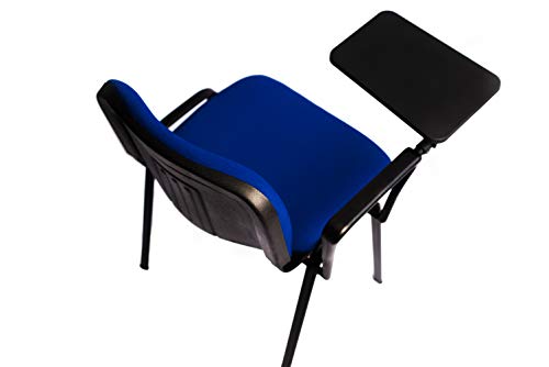AULAMOBEL 4 Sillas Apilables con Pala De Escritura - para Academia, Colegio, Aula De Formación - Apilables En 5 Alturas - Estructura Pintada Al Horno con Epoxi Color Negro De Gran Durabilidad AULAMOBEL 4 Sillas Apilables con Pala De Escritura - para Academia, Colegio, Aula De Formación - Apilables En 5 Alturas - Estructura Pintada Al Horno con Epoxi Color Negro De Gran Durabilidad