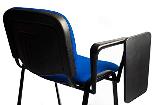 AULAMOBEL 4 Sillas Apilables con Pala De Escritura - para Academia, Colegio, Aula De Formación - Apilables En 5 Alturas - Estructura Pintada Al Horno con Epoxi Color Negro De Gran Durabilidad AULAMOBEL 4 Sillas Apilables con Pala De Escritura - para Academia, Colegio, Aula De Formación - Apilables En 5 Alturas - Estructura Pintada Al Horno con Epoxi Color Negro De Gran Durabilidad