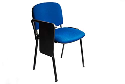 AULAMOBEL 4 Sillas Apilables con Pala De Escritura - para Academia, Colegio, Aula De Formación - Apilables En 5 Alturas - Estructura Pintada Al Horno con Epoxi Color Negro De Gran Durabilidad AULAMOBEL 4 Sillas Apilables con Pala De Escritura - para Academia, Colegio, Aula De Formación - Apilables En 5 Alturas - Estructura Pintada Al Horno con Epoxi Color Negro De Gran Durabilidad