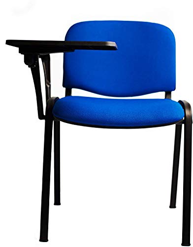 AULAMOBEL 4 Sillas Apilables con Pala De Escritura - para Academia, Colegio, Aula De Formación - Apilables En 5 Alturas - Estructura Pintada Al Horno con Epoxi Color Negro De Gran Durabilidad AULAMOBEL 4 Sillas Apilables con Pala De Escritura - para Academia, Colegio, Aula De Formación - Apilables En 5 Alturas - Estructura Pintada Al Horno con Epoxi Color Negro De Gran Durabilidad