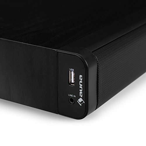 Auna Stealth Bar 60 Altavoz soundbar 2.1 Canales 80 W Negro - Barra de Sonido (2.1 Canales, 80 W, 80 W, 8 ?, Inalámbrico y alámbrico, 3.0+EDR) Auna Stealth Bar 60 Altavoz soundbar 2.1 Canales 80 W Negro - Barra de Sonido (2.1 Canales, 80 W, 80 W, 8 ?, Inalámbrico y alámbrico, 3.0+EDR)