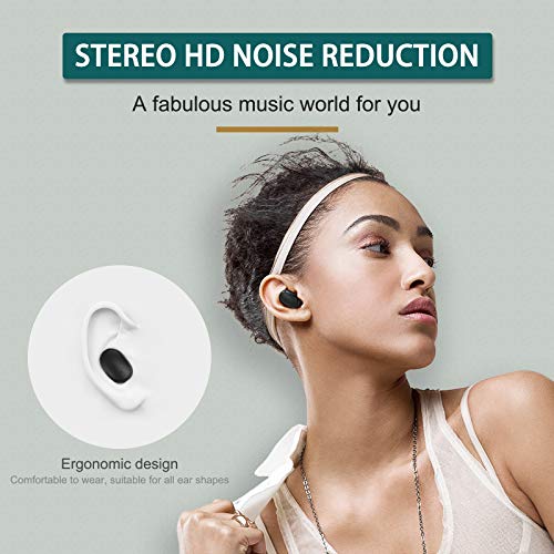 Auriculares Bluetooth, Bluetooth 5.0 Auriculares Inalámbricos con 3D Estéreo, IPX5 Impermeables Auriculares Deportivos con Control Táctil para Android/iPhone/Samsung/Huawei/Xiaomi Auriculares Bluetooth, Bluetooth 5.0 Auriculares Inalámbricos con 3D Estéreo, IPX5 Impermeables Auriculares Deportivos con Control Táctil para Android/iPhone/Samsung/Huawei/Xiaomi