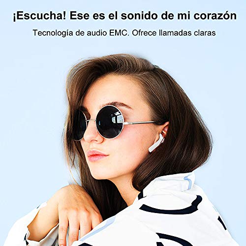 Auriculares Bluetooth, Control Táctil Inteligent Auriculares Inalámbricos Bluetooth 5.1 HiFi Mini Twins Estéreo In-Ear Auriculares inalámbricos con Tipo-C Cables Auriculares Bluetooth, Control Táctil Inteligent Auriculares Inalámbricos Bluetooth 5.1 HiFi Mini Twins Estéreo In-Ear Auriculares inalámbricos con Tipo-C Cables