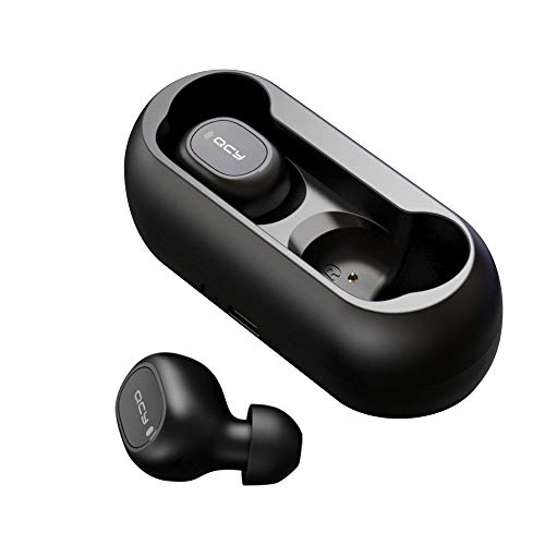 Auriculares Bluetooth, HOMSCAM Auriculares inalámbricos QCY Bluetooth 5.0 Sonido Estéreo Auricular Mini Twins In-Ear Auriculares Carga Rapida Resistente al Agua con Caja de Carga Auriculares Bluetooth, HOMSCAM Auriculares inalámbricos QCY Bluetooth 5.0 Sonido Estéreo Auricular Mini Twins In-Ear Auriculares Carga Rapida Resistente al Agua con Caja de Carga