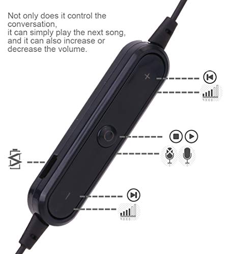 Auriculares deportivos inalámbricos, auriculares Bluetooth con protección IPX5, graves intensos, 8 horas de conversación, tapones para los oídos inalámbricos para correr y deportes (2 piezas)