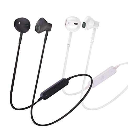 Auriculares deportivos inalámbricos, auriculares Bluetooth con protección IPX5, graves intensos, 8 horas de conversación, tapones para los oídos inalámbricos para correr y deportes (2 piezas)