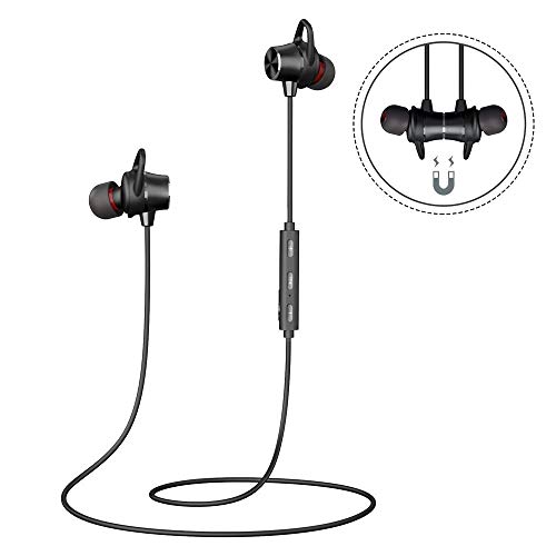 Auriculares Inalambricos Blutetooth, Auriculares Blutetooth Deporte Magnéticos Hi-Fi Sonido Estéreo In-Ear Micrófono Incorporado Cancelación de Ruido CVC 6.0 Sweatproof IPX4 Siri iPhone y Android Auriculares Inalambricos Blutetooth, Auriculares Blutetooth Deporte Magnéticos Hi-Fi Sonido Estéreo In-Ear Micrófono Incorporado Cancelación de Ruido CVC 6.0 Sweatproof IPX4 Siri iPhone y Android
