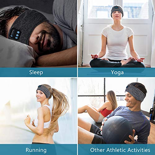 Auriculares para Dormir - Navly Bluetooth V5.0 Deportes Diadema | Deportiva Banda Auriculares con Ultrafinos HD Estéreo Altavoces, Deportes, Dormir de Lado, Viajes Aéreos y Relajación