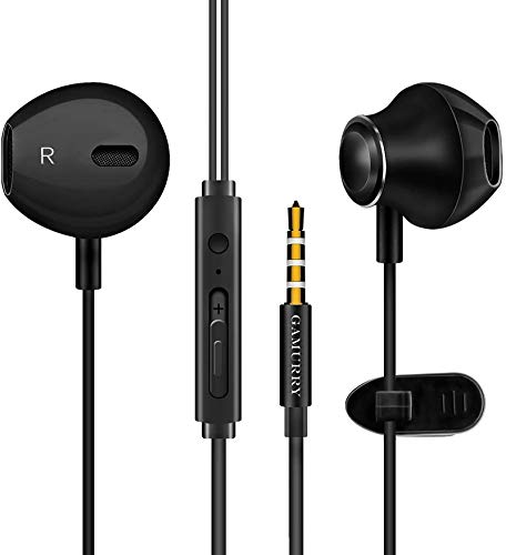 Auriculares,Auriculares con micrófono, Sistema de cancelación de Ruido y Sonido Envolvente. Compatibles con Samsung,Android y PC (Negro)