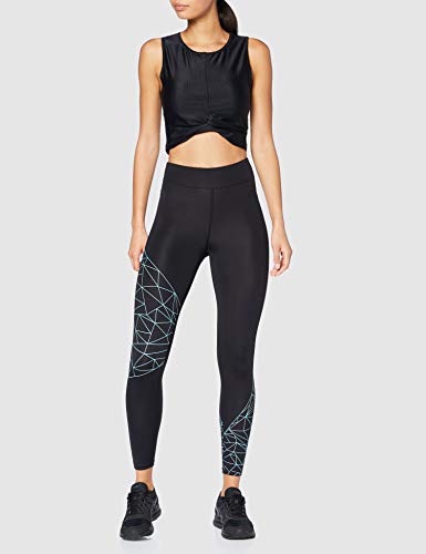 AURIQUE Leggings de Deporte Mujer, Negro (Black), Small