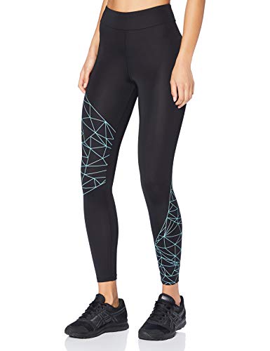 AURIQUE Leggings de Deporte Mujer, Negro (Black), Small