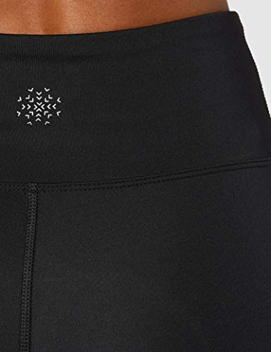 Aurique Leggings deportivos para Mujer, Negro (Black/Serenity/White), M