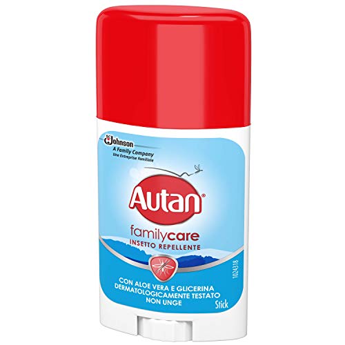 AUTAN Family Care - Barra Repelente de Mosquitos de Acción Inmediata con Icaridina y Aloe Vera, Pack of 1 x 50 ml,