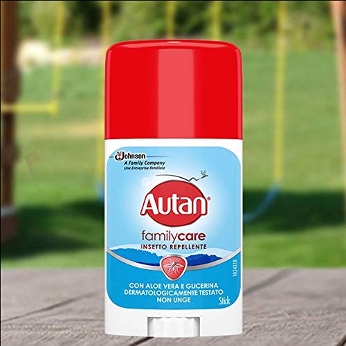 AUTAN Family Care - Barra Repelente de Mosquitos de Acción Inmediata con Icaridina y Aloe Vera, Pack of 1 x 50 ml,