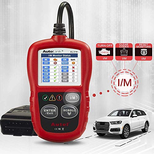 Autel Autolink AL319 Bus Can Diagnosis Multimarca 2 EOBD Auto Scanner Lee y Borra Códigos de Error de Automóviles con Interfaz Estandar OBD II 16 Pines, AL 319