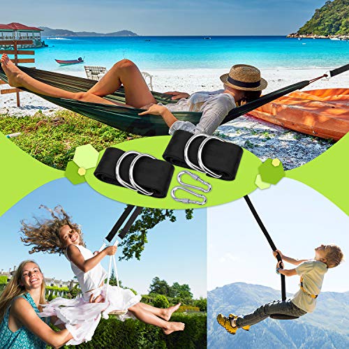 AUTFIT Correas de Hamacas para Exteriores, Correas de Columpios de Árbol, 150 CM Correas de Hamacas y Columpios para Colgar Árboles, Cinta de Fibra de Poliéster Capacidad de Carga de 1000KG AUTFIT Correas de Hamacas para Exteriores, Correas de Columpios de Árbol, 150 CM Correas de Hamacas y Columpios para Colgar Árboles, Cinta de Fibra de Poliéster Capacidad de Carga de 1000KG