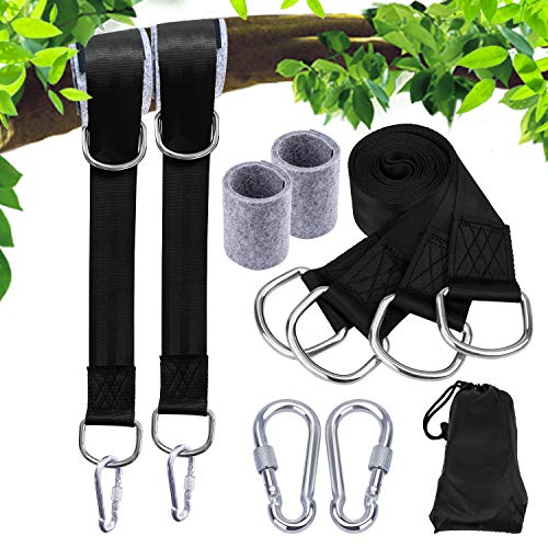 AUTFIT Correas de Hamacas para Exteriores, Correas de Columpios de Árbol, 150 CM Correas de Hamacas y Columpios para Colgar Árboles, Cinta de Fibra de Poliéster Capacidad de Carga de 1000KG AUTFIT Correas de Hamacas para Exteriores, Correas de Columpios de Árbol, 150 CM Correas de Hamacas y Columpios para Colgar Árboles, Cinta de Fibra de Poliéster Capacidad de Carga de 1000KG