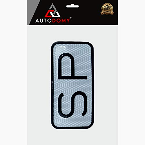 Autodomy Placa SP V9 Servicio Público Homologada Reflectante (150 x 75 mm)