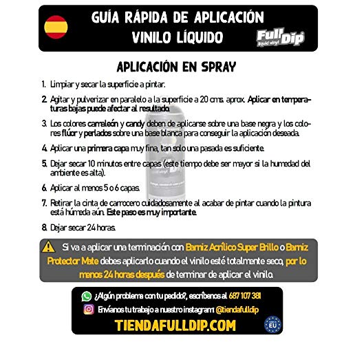 AutoFullCar - Pack Sprays Full Dip Antracita Metalizado Super Brillo Vinilo líquido | FullDip Plastidip AutoFullCar - Pack Sprays Full Dip Antracita Metalizado Super Brillo Vinilo líquido | FullDip Plastidip
