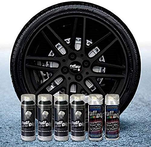 AutoFullCar - Pack Sprays Full Dip Antracita Metalizado Super Brillo Vinilo líquido | FullDip Plastidip