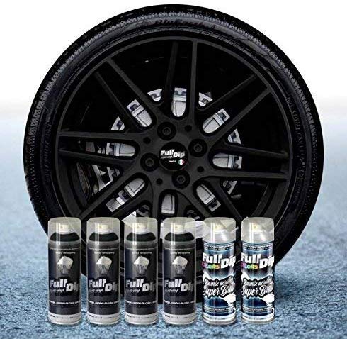 AutoFullCar Pack Sprays Full Dip Negro Extra Brillo