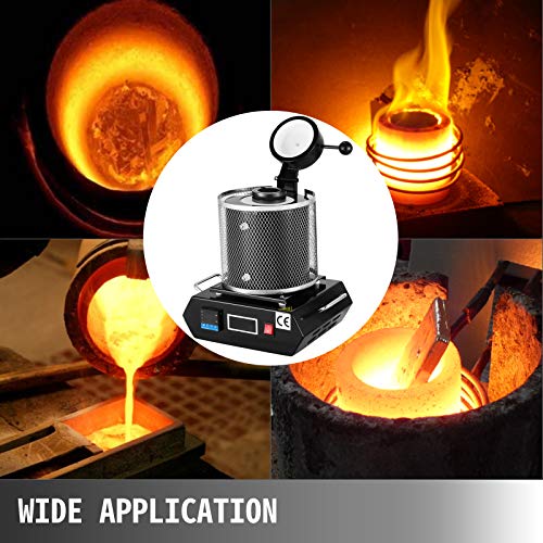 Autovictoria 3KG Horno de fusión de oro 1150 ℃ Máquina de horno de fusión digital Máquina de calefacción 2100W Casting Refinación Metales preciosos Oro Plata Aluminio Estaño (3KG) Autovictoria 3KG Horno de fusión de oro 1150 ℃ Máquina de horno de fusión digital Máquina de calefacción 2100W Casting Refinación Metales preciosos Oro Plata Aluminio Estaño (3KG)