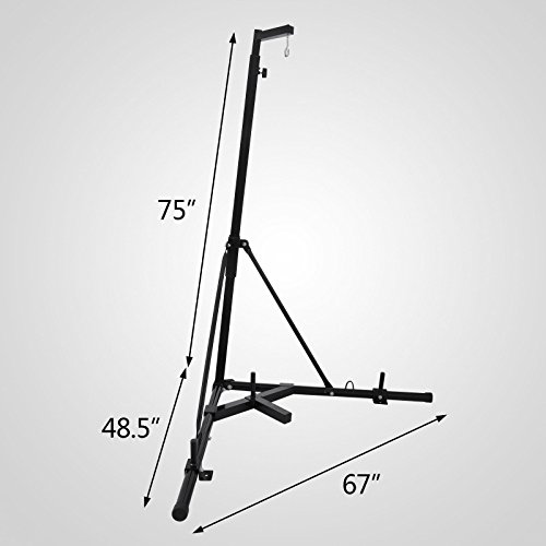 Autovictoria Soporte de Boxeo Soporte Para Sacos de Puñetazos Estación Soporte Para Boxeo Soporte Para Bolsas de Boxeo Plegable Ajustable Para el hogar