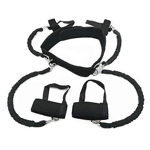 AUTUWT Banda Elástica de Resistencia Corporal 150lbs Speed Agility Training Strength Jump Trainer MMA Boxing para Muay Thai, Karate Combat, Fitness, Baloncesto, Voleibol, Fútbol AUTUWT Banda Elástica de Resistencia Corporal 150lbs Speed Agility Training Strength Jump Trainer MMA Boxing para Muay Thai, Karate Combat, Fitness, Baloncesto, Voleibol, Fútbol