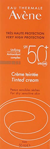 AVENE Solar Crema con Color SPF-50, Naranja 50 ml