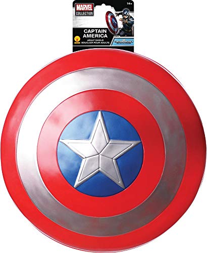 Avengers - Escudo de Capitán América, accesorio disfraz de adulto - Talla única (Rubie's 35527)