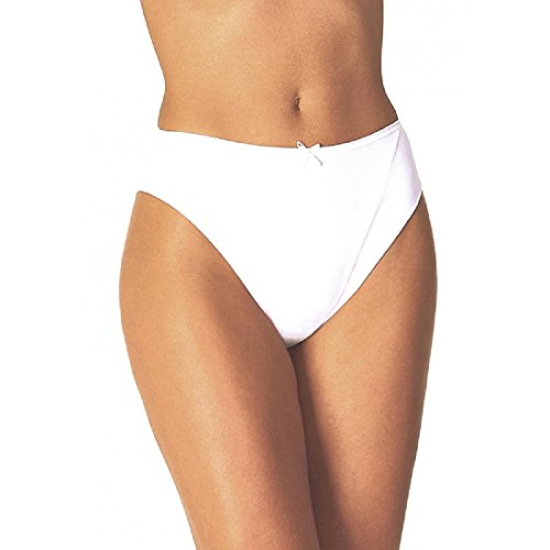 AVET 3344 - Braga Bikini Microfibra con camales sin Gomas Que ofrecen el máximo Confort y adaptabilidad. (G, Blanco)