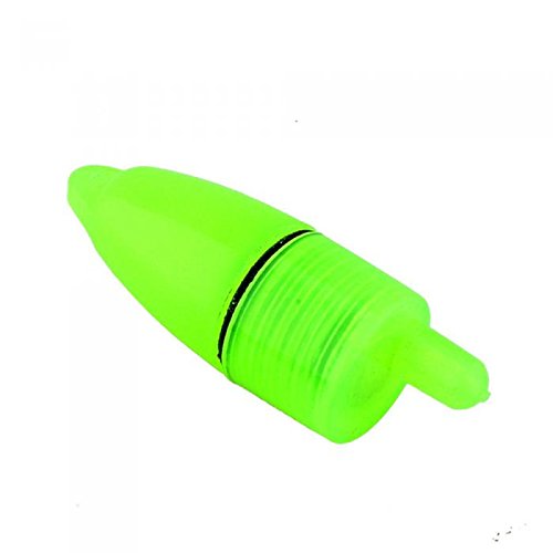 Avisadores de picada de pesca verdes Sungpunet con doble cascabel y luz led, 10 unidades Avisadores de picada de pesca verdes Sungpunet con doble cascabel y luz led, 10 unidades