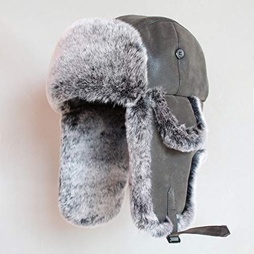 Avmy, Sombrero de Cazador de Piel sintética para Mujer, Cuero de PU, a Prueba de Viento, Orejeras, Sombreros de Soldado, Sombreros de Bombardero de Invierno, Gorras Rusas Vintage para Hombres Avmy, Sombrero de Cazador de Piel sintética para Mujer, Cuero de PU, a Prueba de Viento, Orejeras, Sombreros de Soldado, Sombreros de Bombardero de Invierno, Gorras Rusas Vintage para Hombres