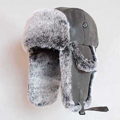 Avmy, Sombrero de Cazador de Piel sintética para Mujer, Cuero de PU, a Prueba de Viento, Orejeras, Sombreros de Soldado, Sombreros de Bombardero de Invierno, Gorras Rusas Vintage para Hombres Avmy, Sombrero de Cazador de Piel sintética para Mujer, Cuero de PU, a Prueba de Viento, Orejeras, Sombreros de Soldado, Sombreros de Bombardero de Invierno, Gorras Rusas Vintage para Hombres
