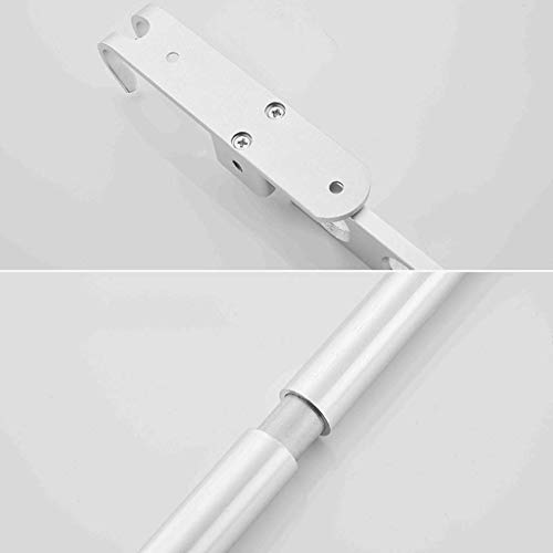 AWCPP Tendedero de pared, tendedero plegable para secadora de ropa Racks de secado para balcón Multifunción Push and Pull Rejillas para secado de ropa de aleación de aluminio retráctil, plateado, 120 AWCPP Tendedero de pared, tendedero plegable para secadora de ropa Racks de secado para balcón Multifunción Push and Pull Rejillas para secado de ropa de aleación de aluminio retráctil, plateado, 120