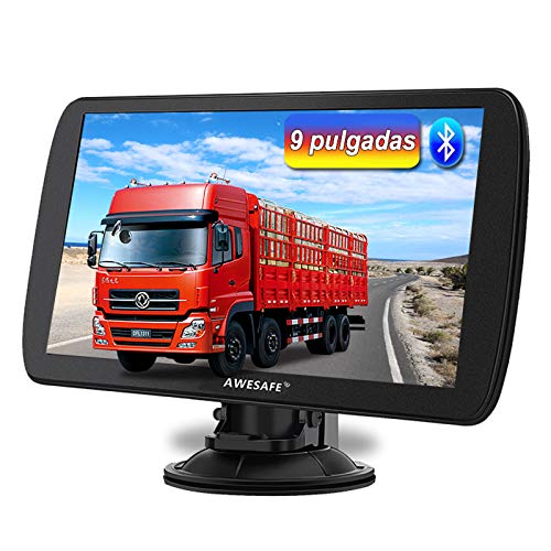 AWESAFE 9 Pulgadas Navegador GPS para Camiones y Coches, con Bluetooth y Actualizaciones de Mapas de Europa para Toda la Vida AWESAFE 9 Pulgadas Navegador GPS para Camiones y Coches, con Bluetooth y Actualizaciones de Mapas de Europa para Toda la Vida