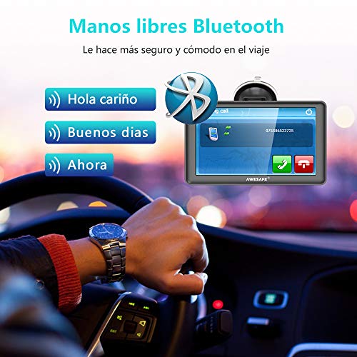 AWESAFE GPS para Coche de 7 Pulgadas Pantalla con Bluetooth, Negro AWESAFE GPS para Coche de 7 Pulgadas Pantalla con Bluetooth, Negro