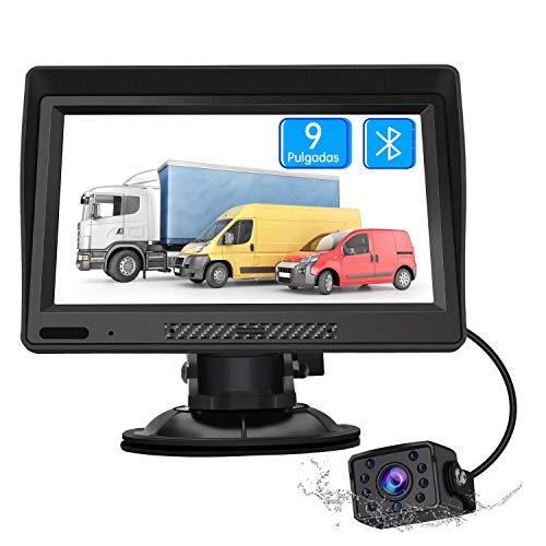AWESAFE Navegador GPS para Camiones y Coches con Bluetooth y Cámara Trasera de 9 Pulgadas Pantalla LCD Multimedia, con Actualizaciones de Mapas de Europa para Toda la Vida AWESAFE Navegador GPS para Camiones y Coches con Bluetooth y Cámara Trasera de 9 Pulgadas Pantalla LCD Multimedia, con Actualizaciones de Mapas de Europa para Toda la Vida