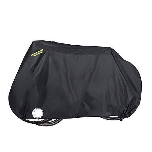 AWNIC Funda Bicicleta Exterior Impermeable Funda Bicicleta Estatica Funda para 2 Bicicletas Resistente al Desgarro Oxford