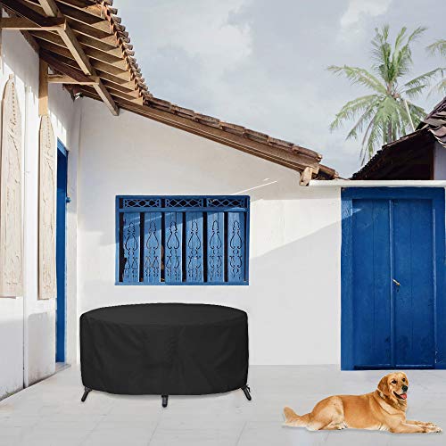 AWNIC Funda Mesa Exterior Impermeable Redonda Funda de la bañera Caliente para el Lay Z SPA Jardín Funda Muebles Patio Terraza Funda para SPA Oxford Resistente Ø190X71cm AWNIC Funda Mesa Exterior Impermeable Redonda Funda de la bañera Caliente para el Lay Z SPA Jardín Funda Muebles Patio Terraza Funda para SPA Oxford Resistente Ø190X71cm