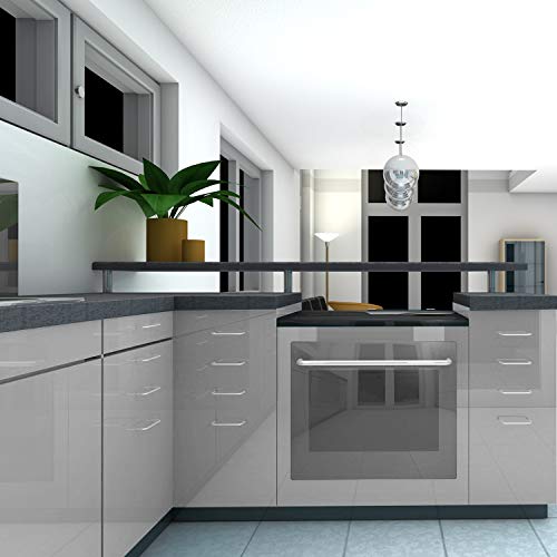 AWNIC Vinilo Papel Adhesivo para Muebles Gris Perla/Elegante/Muebles Pegatinas Impermeable a Prueba de Aceite para el Forro de los Muebles/Armario Mesa Baño Cocina Decoración 300x40cm AWNIC Vinilo Papel Adhesivo para Muebles Gris Perla/Elegante/Muebles Pegatinas Impermeable a Prueba de Aceite para el Forro de los Muebles/Armario Mesa Baño Cocina Decoración 300x40cm